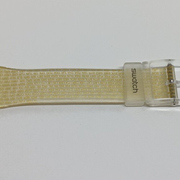 VINTAGE 1996 Swatch Standard "GBR Olympic Team" Band -Fits 34mm / 37mm Watch - Picture 3 of 7